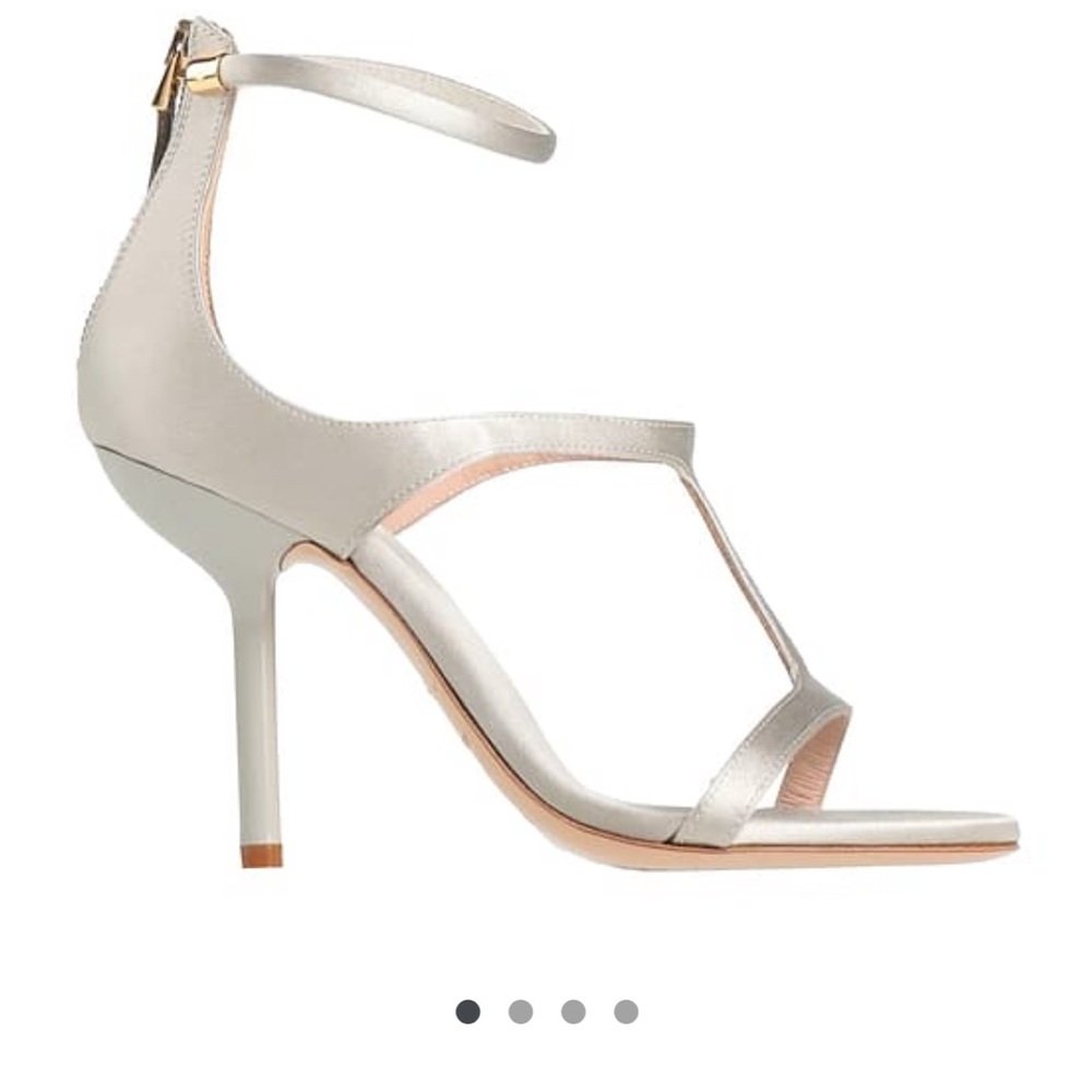 NWB Emporio Armani Elegant Silver High Heel Sandals  size 40 made in Italy - Picture 4 of 6